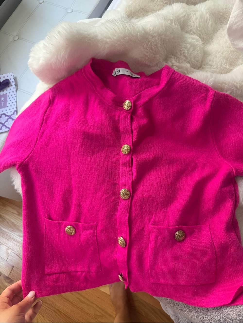Zara pink sweater size small